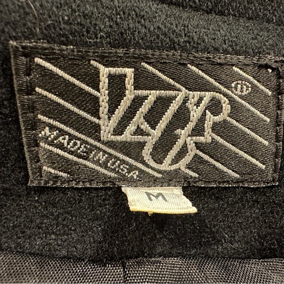 Vintage VIP Black 100% Wool Blazer - Made in USA - Size M - Picture 5 of 7